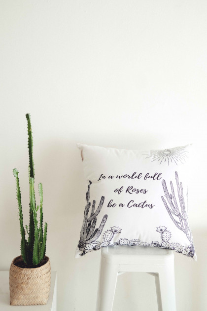 Be a Cactus Scatter Cushion Cover
