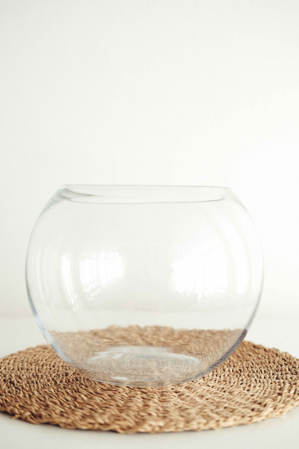 Glass Fish Bowl Vase 6L