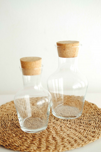 Glass Carafe with Cork Stopper 500ml